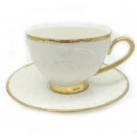 Чайный набор 12пр, золотая обводка 200мл