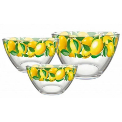 Набор подарочный 3 пр."Трио" арт.1223-Д "Лимоны" (3 салатника)