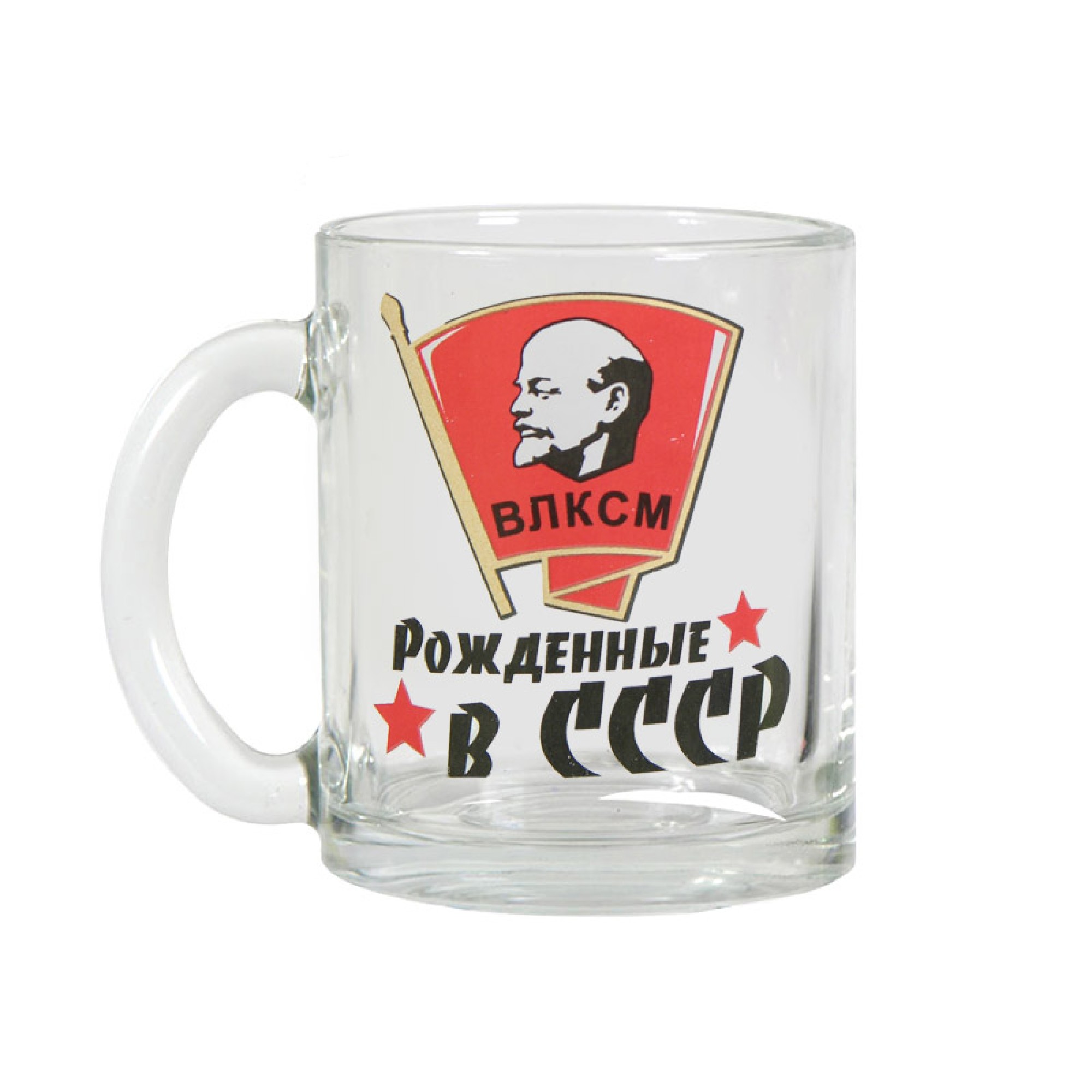 Кружка "Чайная" 320 мл "Рожденные в СССР" 6 деколей