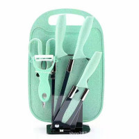 Набор ножей на подставке 7предметов, бирюза