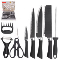 Набор ножей в под.коробке 8 предметов, чёрный