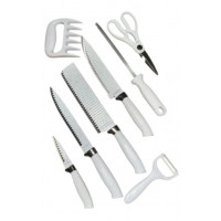 Набор ножей в под.коробке 8 предметов, белый