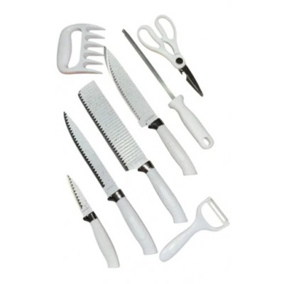 Набор ножей в под.коробке 8 предметов, белый