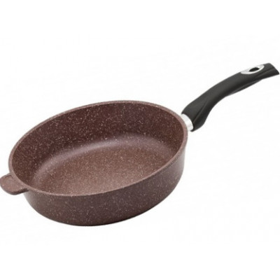 Сковорода 220мм*50мм Шоколад с руч б/кр