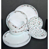 Набор стол. 28пред.стеклокерам"Рябинка"(блюдо31см,салатник21см,тар.25см, тар.19см,сал.300мл,суп700мл