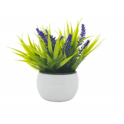 Цветы искуственные в горшке 14*9см