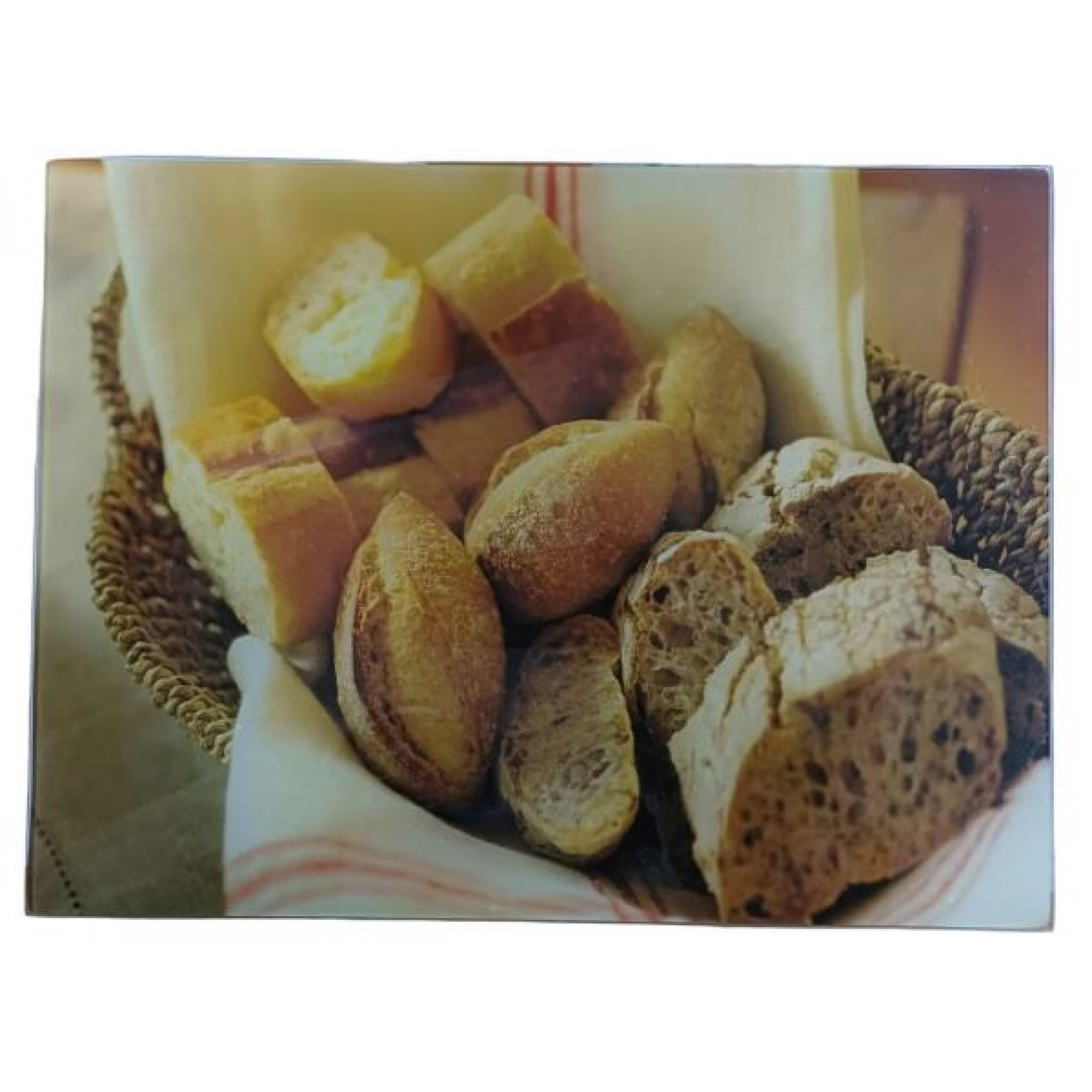 Доска разделочная 40*30см стеклянная с рисунком