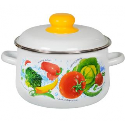 Кастрюля 4,0 л конич. ОВОЩНОЙ ФРЕШ (белосн.)