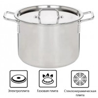 Кастрюля 20,0л (d35см; h23см) [ОБЩЕПИТ] Сварной. Клепанные ручки( стеклокерам,газовая, электроплита)