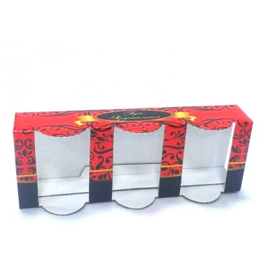 Коробка м/г под 3 стопок 1022(красная)