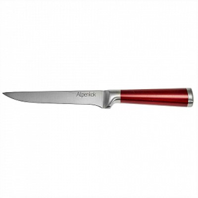 AK-2080/F Разделочный нож из нерж стали с красной ручкой "Burgundy" 6" (15,24 см) (72/12)