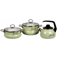 Набор кастрюль 3пр №18 MAESTRO салат. (3л+4л+ч.3.5л )