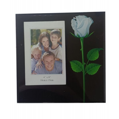 Фоторамка "Белая роза" 10*15см