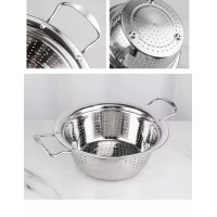 Дуршлаг 24см с двумя ручками из нержавейки 25*10см