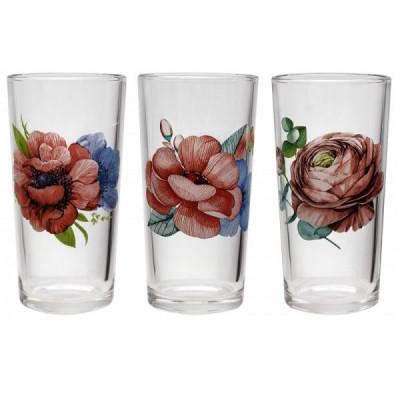 Набор стаканов "Ода" 230 мл "Анемоны", 6 шт.