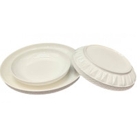 Блюдо 8" "Веста" белая керамика