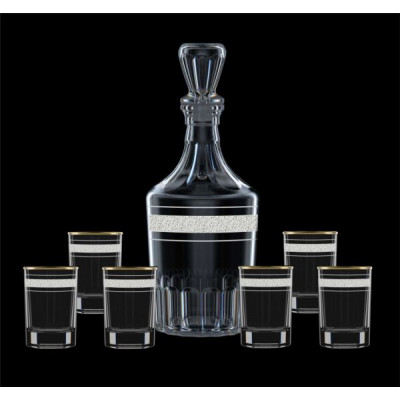 Набор для вина 7пр. арт.1230-ГЗ4К "Аскет" (графин+6 стаканов)
