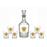 Набор для вина 7пр. арт.1230-Д "Орел" (графин+6 стаканов)