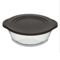 Borcam" кастрюля круглая с пласт.крышкой Серый, 2100 мл 59001 PLS Grey