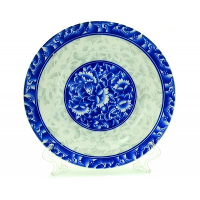 Тарелка керамическая 9" 230мм плоская рис "Адель"