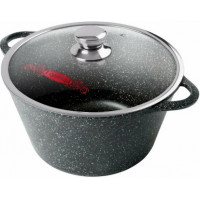 Кастрюля 7л. Гранит (волна) лит/руч. с кр. (п/у)