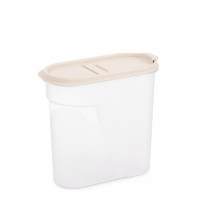 Банка д/сып продуктов 1,75л с клапаном БЕЖЕВЫЙ снято