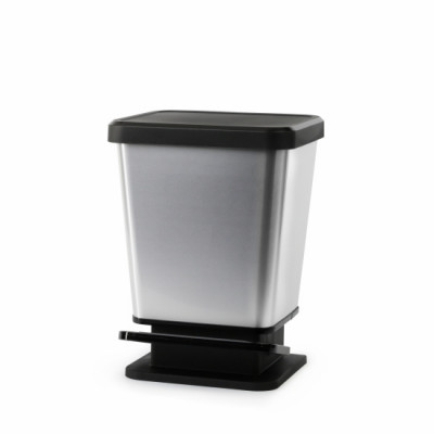 Контейнер д/мусора 20,0л с педалью МЕТАЛЛИК