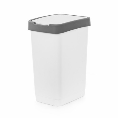 Контейнер для мусора 25л (белый) (уп.3) (Стандарт качество)