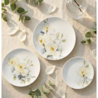 Тарелка мелкая 240 мм Белый шиповник Универсал