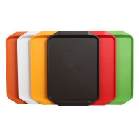 Поднос 43*30см пластик цветной ассорти