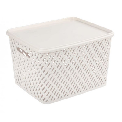 Корзина   350*290*225мм с/кр [ПЛЕТЕНКА] БЕЖЕВЫЙ