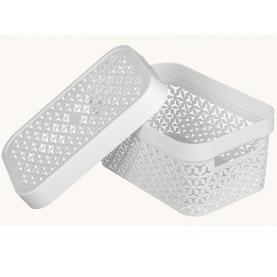 Корзина   370*280*225мм с/кр [ЭЛЕМЕНТ] БЕЛЫЙ