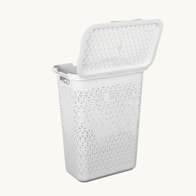 Корзина 30,0л д/белья БЕЛЫЙ [ЭЛЕМЕНТ]