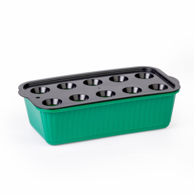 Лоток для выращивания зеленого лука (зеленый) (уп.20) (Стандарт качество)